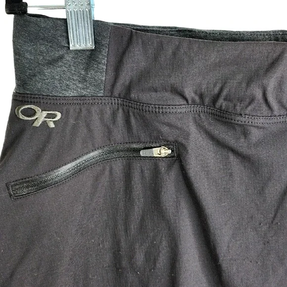 Outdoor Research Zendo Travel Skort Black Gray Women's Size 10 - Picture 3 of 9